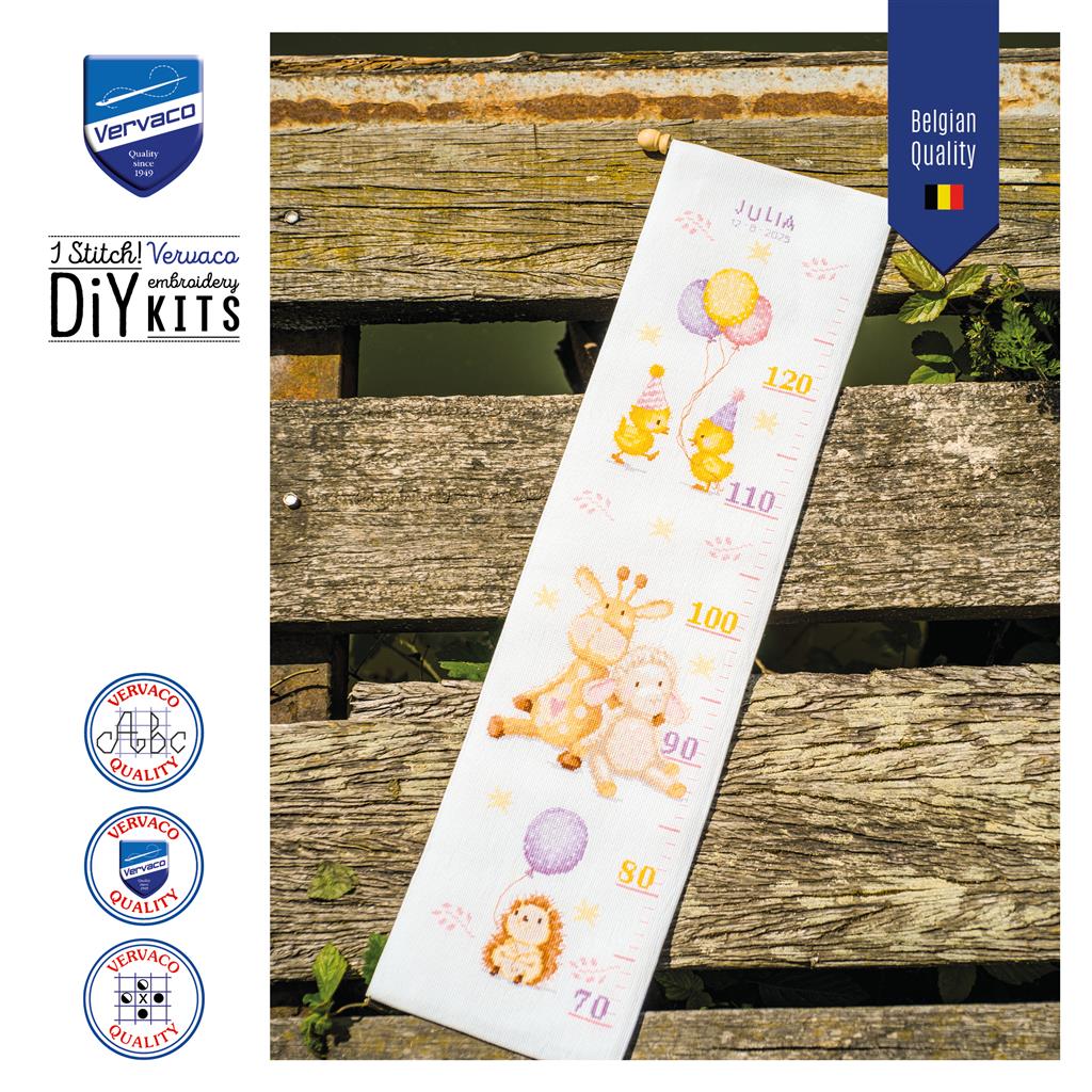 Dierenfeestje - aida groeimeter - Vervaco