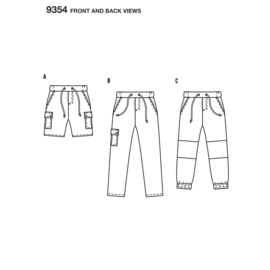 9354 Burda Naaipatroon | Broek in variatie