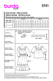 5741 Burda Naaipatroon | Jurk en blouse