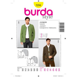 7291 Burda Naaipatroon - Tiroler vest in variaties