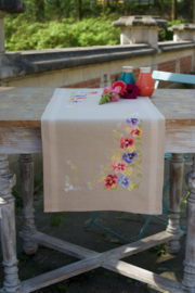 Violets Table Runner Vervaco