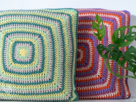 Textured Retro Pillow Crochet Durable Double Four