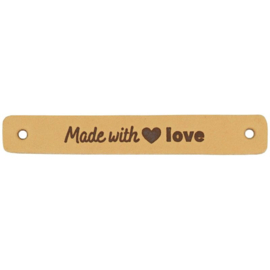 Made with ♥ love leather label - Durable