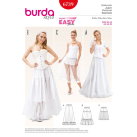 6739 Burda Naaipatroon  | Onderrok in variaties