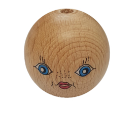 50mm/2" Wooden Doll Face