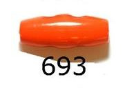 Oranje Knoop 20mm Kunststof Knebel