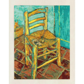 van Gogh's chair Vincent van Gogh - aida - DMC telpakket the National Gallery