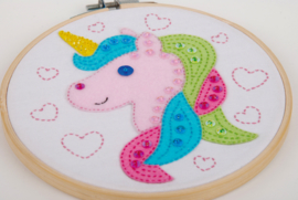 Unicorn Craft Kit with Felt Vervaco