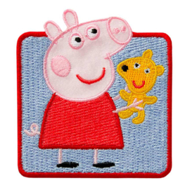 Peppa Pig with Stuffed Toy Applique Patch