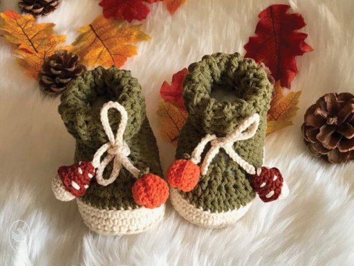 Herfst babyslofjes - gehaakt - Durabe Cosy Fine