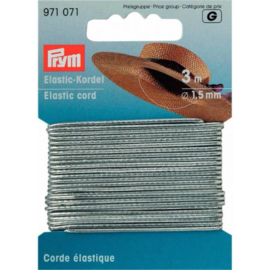 Silver 1.5mm Cord Elastic Prym