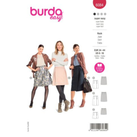 6084 Burda Naaipatroon | Rok in variatie