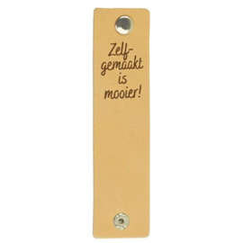 Zelf gemaakt is mooier | leren label | Durable