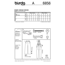 6856 Burda Patroon | Broek in variaties