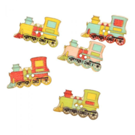 30x20mm Locomotive Wooden Button