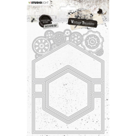 Shape Industrial cutting dies card | Vintage Treasures | Studio Light