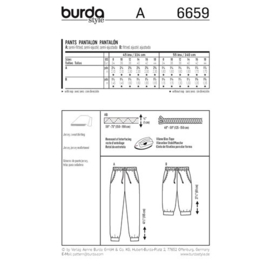 6659 Burda Naaipatroon | Broek in variaties