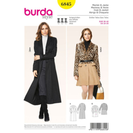 6845 Burda Patroon | Mantel in variaties