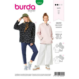 6253 Burda Naaipatroon | Sweater in variatie