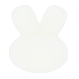 White 15mm/0.6" Rabbit Silicone Beads Opry