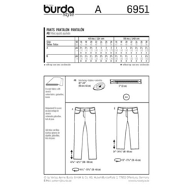 6951 Burda Naaipatroon | Broek in variatie