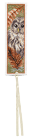 Owl with Feathers Aida Bookmarks Cross Stitch Kit Vervaco