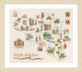 Map of Belgium Lanarte