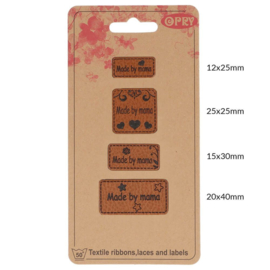 Made by mama Skai leren Label set Opry