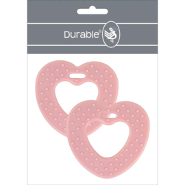 747 oud roze hart met noppen siliconen bijtringen - Durable