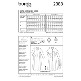 2388 Burda Naaipatroon - Stoere jas en priester kostuum