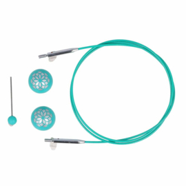 80cm Teal kabel | The Mindful Collection | KnitPro