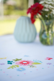 Spring Flowers & Butterflies Tablecloth Vervaco