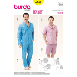 6741 Burda Naaipatroon - Pyjama in variaties