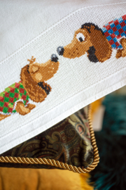 Teckels | Tafelkleed Aida | Vervaco