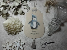 Pingouin d'Hiver / Winter Pinguïn | Borduurpatroon | Le Lin d'Isabelle