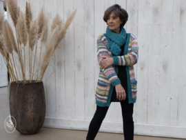 Eline Cardigan Knitted Durable Cosy Fine (Faded)