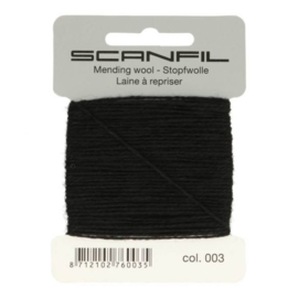 003 Black Mending Wool Scanfil