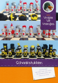 Schaakstukken Patroonblad | Vrolijke Viltvriendjes