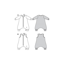 9298 Burda Naaipatroon | Baby slaapzak