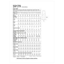 9179 H5 Simplicity Naaipatroon | Rok met variatie 32-40