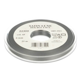 43 6mm/¼" Lint Satin Luxe Double face p.m. / per 3.3 feet