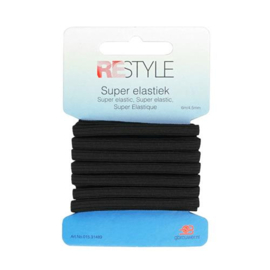 Zwart 4.5mm 6 meter Super elastiek | ReStyle