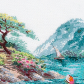 Blooming Lotuses - aida - Magic Needle telpakket