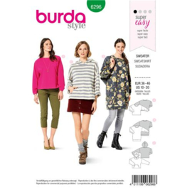 6296 Burda Naaipatroon | Sweater in Variaties