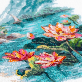 Blooming Lotuses - aida - Magic Needle telpakket