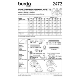 2472 Burda Naaipatroon | Dansmarieke & majorette