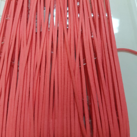 520 Zalm Roze 3mm Imitatieleer Band  p.m. 