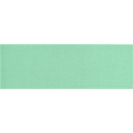 369 mint groen uni boord - 7 cm x 135 cm - Restyle