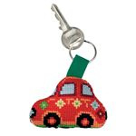 Red Car Aida Key Ring Permin