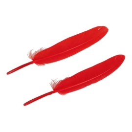 Red Feathers 11-15cm / 4.3"-5.9"